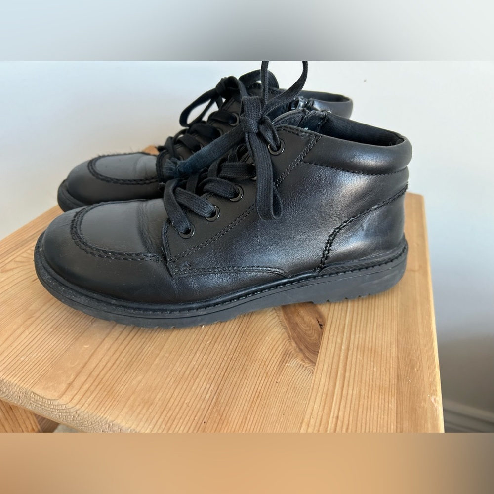 Boys Leather Formal High top shoes